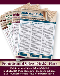 Midrash Moshé – Plan 3